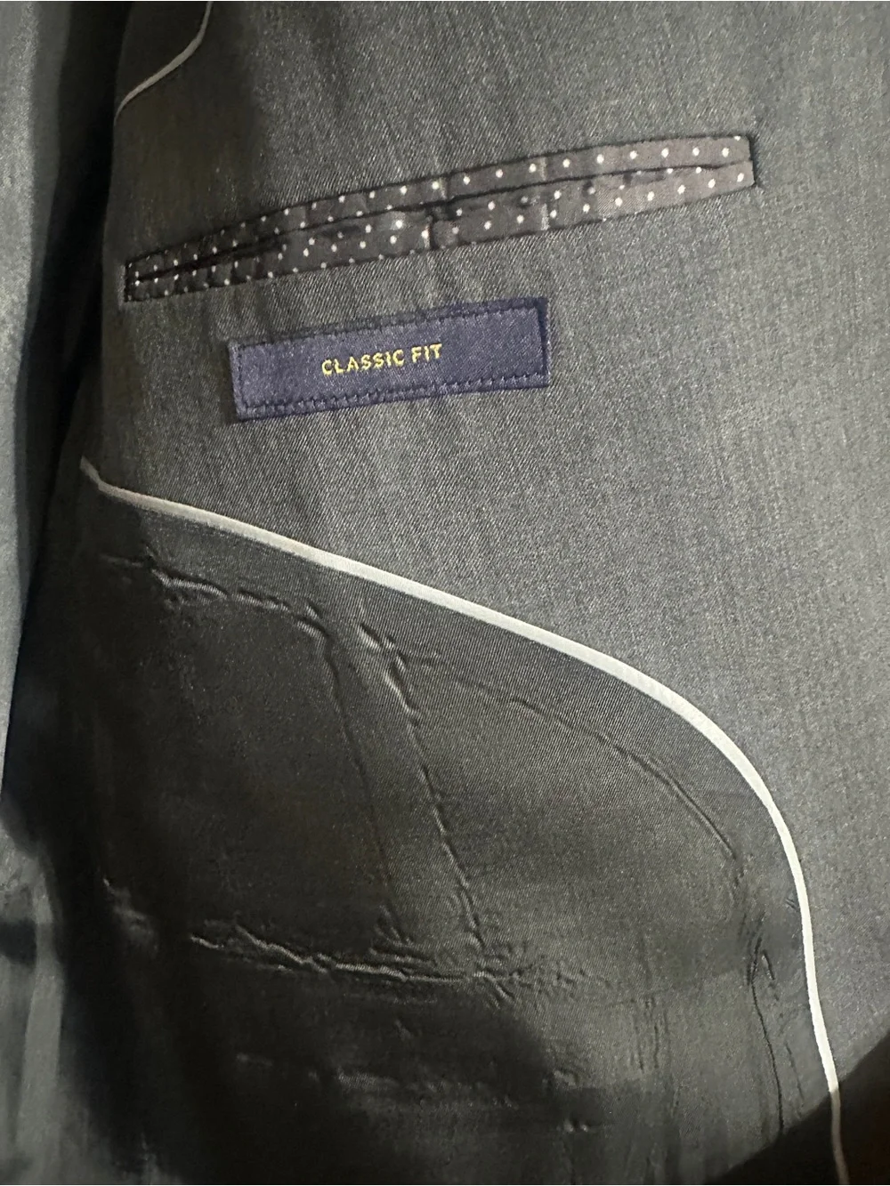 Stafford Smart Wash Machine Washable Gray Suit 2-Piece Set Men's 50R / 42x27